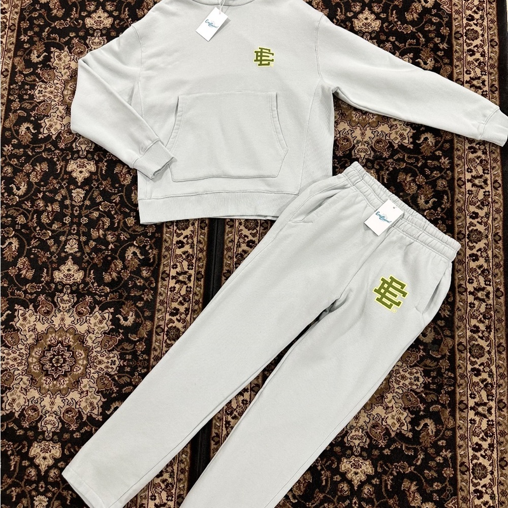 Eric Emanuel NWT northern droplet set hoodie+ sweats size XL